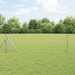 Euro Fence avec 13 Poteaux 0,6x50 m Acier Galvanisé 