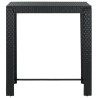 Table de bar de jardin Noir 100x60,5x110,5 cm Résine tressée 
