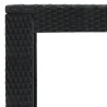 Table de bar de jardin Noir 100x60,5x110,5 cm Résine tressée 
