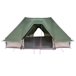 Tente familiale Tipi verte 10 personnes imperméable 