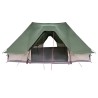 Tente familiale Tipi verte 10 personnes imperméable 