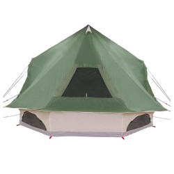 Tente familiale Tipi verte 10 personnes imperméable 