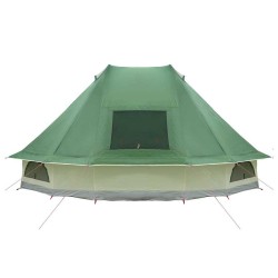 Tente familiale Tipi verte 10 personnes imperméable 