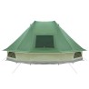 Tente familiale Tipi verte 10 personnes imperméable 