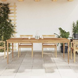 Table Batavia 200x100x75 cm Bois de teck solide 