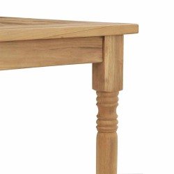 Table Batavia 200x100x75 cm Bois de teck solide 