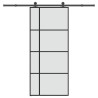 Porte coulissante avec kit de quincaillerie 90x205 cm Verre ESG 