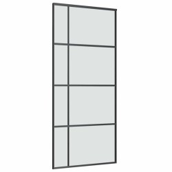 Porte coulissante avec kit de quincaillerie 90x205 cm Verre ESG 