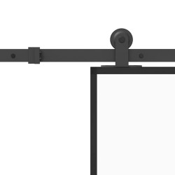 Porte coulissante avec kit de quincaillerie 90x205 cm Verre ESG 