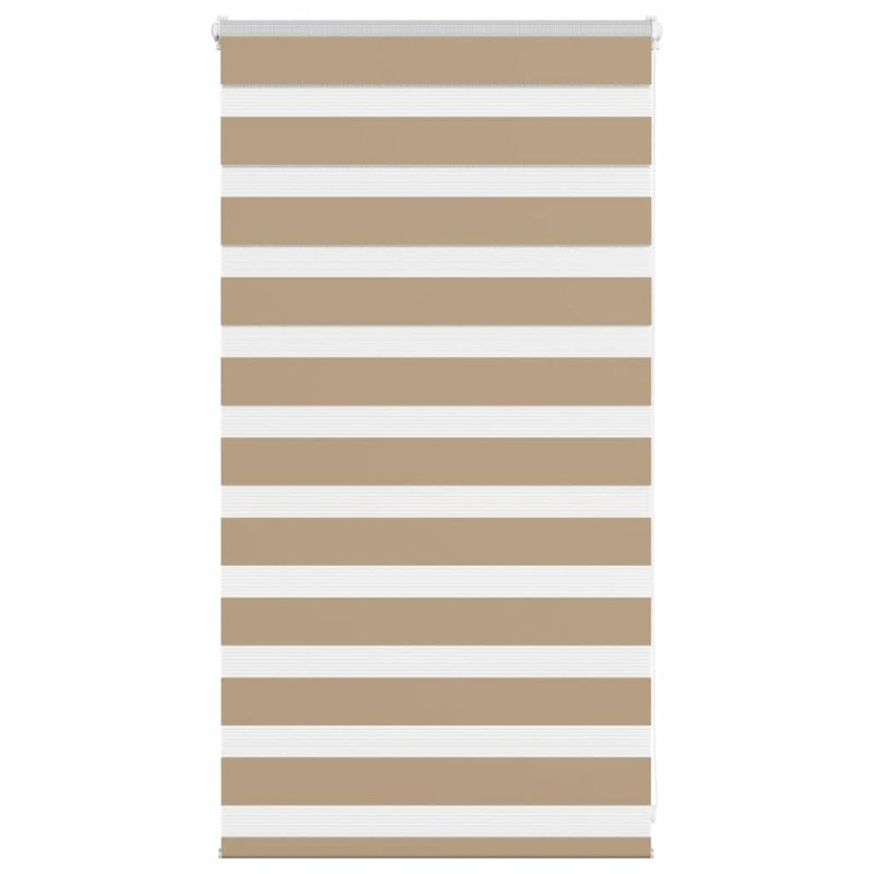 Store zèbre marron sable largeur du tissu 70,9 cm polyester 