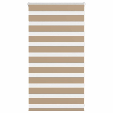 Store zèbre marron sable largeur du tissu 70,9 cm polyester 