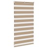 Store zèbre marron sable largeur du tissu 70,9 cm polyester 