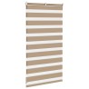 Store zèbre marron sable largeur du tissu 70,9 cm polyester 
