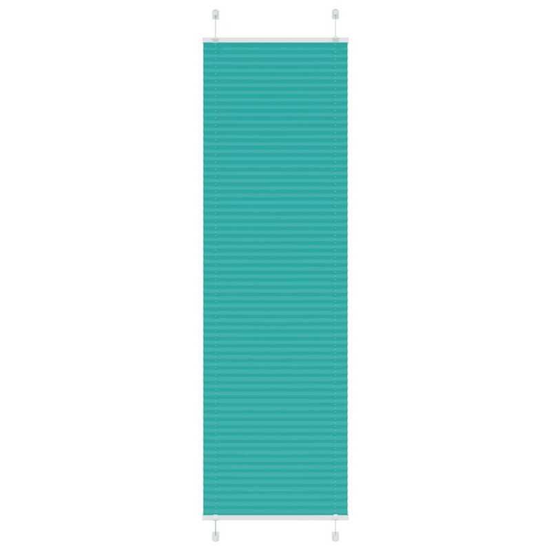 Store plissé vert pétrole 65x200 cm largeur du tissu 64,4 cm 