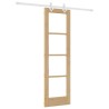 Set de porte coulissante avec accessoires 61x198,5 cm Bois massif Pin 
