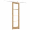Set de porte coulissante avec accessoires 61x198,5 cm Bois massif Pin 