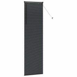 Store de Fenêtre avec des rideaux Autre Noir 80 x 130 cm Aluminium 