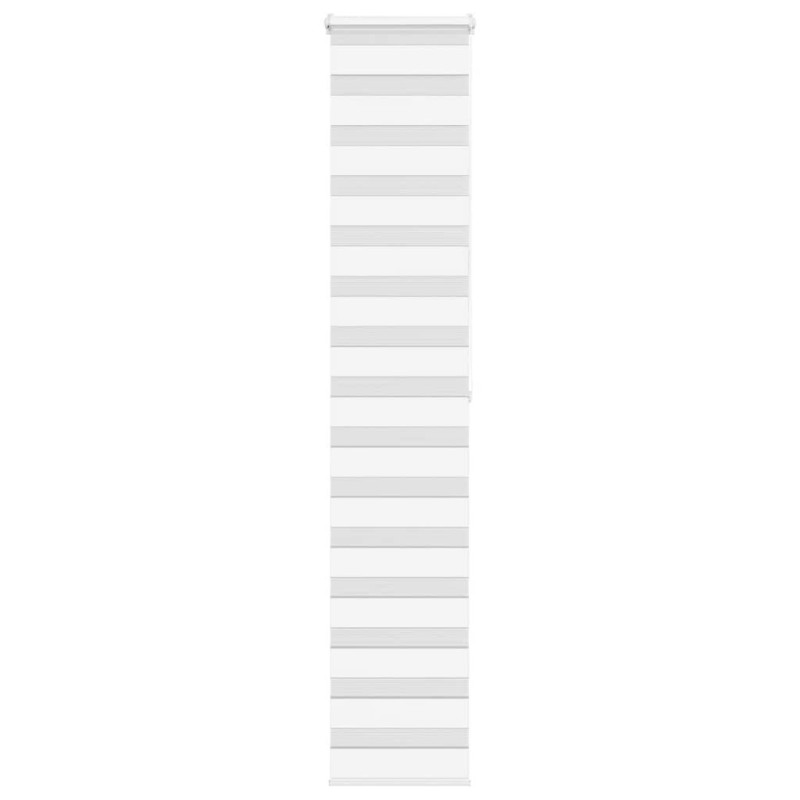 Store zèbre blanc 50x200 cm largeur du tissu 45,9 cm polyester 