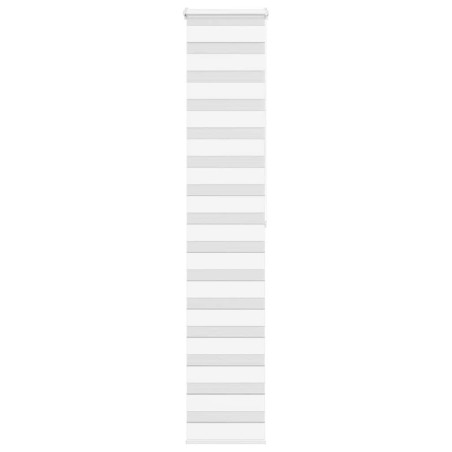 Store zèbre blanc 50x200 cm largeur du tissu 45,9 cm polyester 