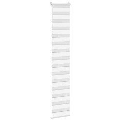 Store zèbre blanc 50x200 cm largeur du tissu 45,9 cm polyester 