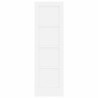 Porte intérieure 'ORKDAL'blanche 61x198.5x4 cm en bois massif de pin 