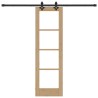 Porte Coulissante avec Ensemble de Quincaillerie 61x198,5 cm Bois Massif en Pin 