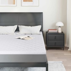 Coussins de Matelas Blanc 140 x 190 cm Polyester sans colle 