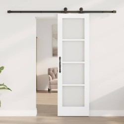 Porte Coulissante avec Matériel ORKDAL Blanche 61x198,5 cm 