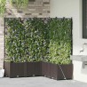 Jardinières de jardin 1 pc Marron 120 x 120 x 142 cm Plastique 