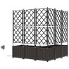 Jardinières de jardin 1 pc Marron 120 x 120 x 142 cm Plastique 