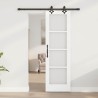 Porte coulissante avec quincaillerie blanche 61x198,5 cm en pin massif 