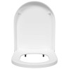 Siège de toilette Blanc 48 x 36.5 x 4.5 cm Polypropylène 
