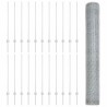 Poteaux de clôture 10 pcs U-Channel 120 cm en acier galvanisé 