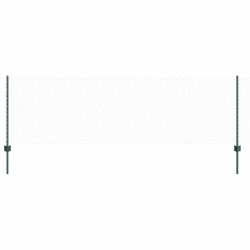 Poteaux de clôture 11 pcs U-Channel Vert 80 cm Acier 