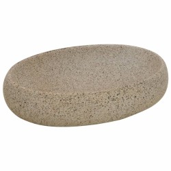Vasque à poser sable ovale 59x40x15 cm céramique 