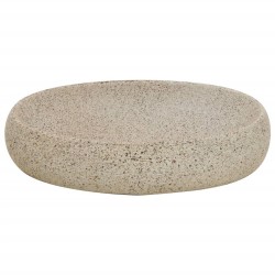 Vasque à poser sable ovale 59x40x15 cm céramique 