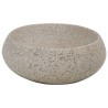 Vasque à poser sable ovale 59x40x15 cm céramique 