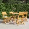 Chaises de jardin pliantes lot de 4 47x61x90cm bois massif teck 