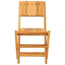 Chaises de jardin pliantes lot de 4 47x61x90cm bois massif teck 