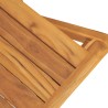 Chaises de jardin pliantes lot de 4 47x61x90cm bois massif teck 