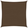 Voile d'ombrage 160 g/m² Marron 2x2 m PEHD 