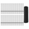 Poteaux de Clôture 11 pcs U-Channel Gris 80 cm Acier 