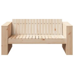 Canapé de jardin 2 places 134x60x62 cm Bois massif pin 