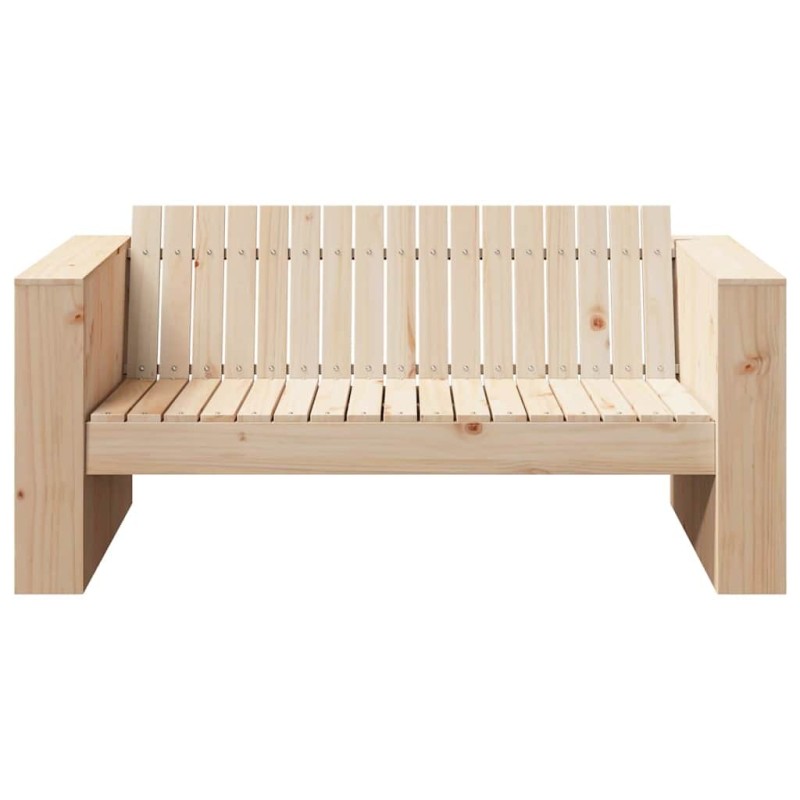 Canapé de jardin 2 places 134x60x62 cm Bois massif pin 