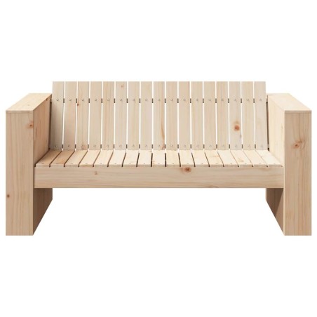 Canapé de jardin 2 places 134x60x62 cm Bois massif pin 