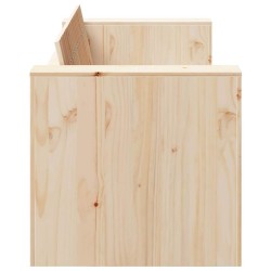 Canapé de jardin 2 places 134x60x62 cm Bois massif pin 