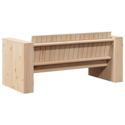Canapé de jardin 2 places 134x60x62 cm Bois massif pin 