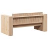 Canapé de jardin 2 places 134x60x62 cm Bois massif pin 