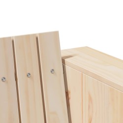 Canapé de jardin 2 places 134x60x62 cm Bois massif pin 