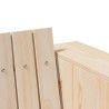 Canapé de jardin 2 places 134x60x62 cm Bois massif pin 